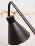 Floor lamp iron Lyon w.80xh.153cm/shade dia.16xh.17cm - black