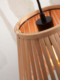 Floor lamp Merapi S bamboo nat. h.150cm/shade diamond 30x30cm - nat.