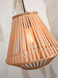 Floor lamp Merapi S bamboo nat. h.150cm/shade diamond 30x30cm - nat.