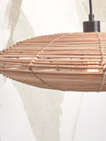 Floor lamp Tanami S bamboo nat. h.150cm/disc dia.40xh.10cm rattan - nat.