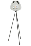 Floor lamp tripod 42x146 cm MAYSON smoked glass+matt black