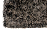 Floor Mat Fake Fur Long Grey/Black/White