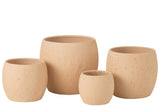 Flowerpot Enya Ceramic Beige Xlarge