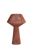 Table lamp 30x47 cm FUGIA jute brick red