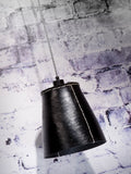 Hanging lamp Amazon recycled tire/single shade h.26xdia.26cm black - L