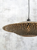 Hanging lamp Bali bamboo horiz. 44x12cm black/natural - S