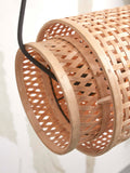 Hanging lamp Bhutan bamboo cylinder 85x18cm - natural