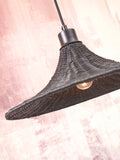 Hanging lamp Borabora rattan dia.40xh.12cm S - black