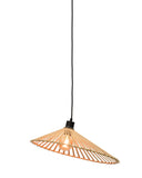 Hanging lamp Bromo bamboo asymm. dia.50x12cm natural - M