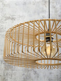 Hanging lamp Bromo bamboo round dia.60x18cm natural - L