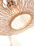 Hanging lamp Cango bamboo ellipse S dia.40x20cm - natural