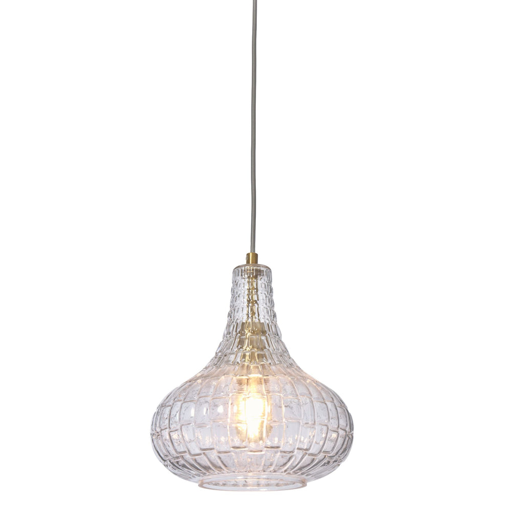 Hanging lamp glass Venice drop - clear