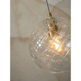 Hanging lamp glass Venice globe - clear