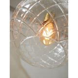 Hanging lamp glass Venice globe - clear