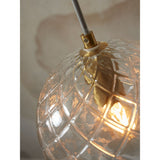 Hanging lamp glass Venice globe - clear