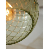 Hanging lamp glass Venice globe - green