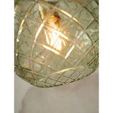 Hanging lamp glass Venice globe - green