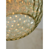 Hanging lamp glass Venice oval - green