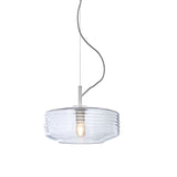 Hanging lamp glass Verona ribbed - clear