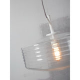 Hanging lamp glass Verona ribbed - clear