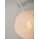 Hanging lamp Helsinki boulder - milk white