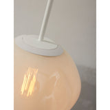 Hanging lamp Helsinki boulder - milk white