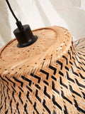 Hanging lamp Ibiza bamboo wavy dia.50xh.15cm bl/natural - S