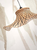 Hanging lamp Ibiza bamboo wavy dia.50xh.15cm bl/natural - S