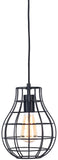 Hanging lamp iron thread Pittsburgh dia.20xh.26cm - black