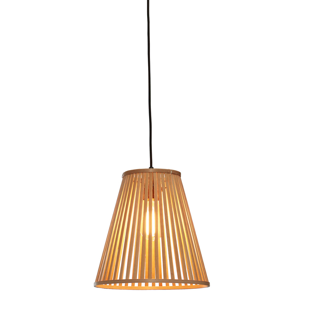 Hanging lamp Merapi bamboo/tapered 30xh.30cm natural - S