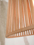 Hanging lamp Merapi bamboo/tapered 30xh.30cm natural - S