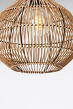 Hanging lamp 30x31,5 cm PACINO rattan dark brown