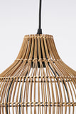 Hanging lamp 30x31,5 cm PACINO rattan dark brown