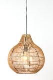 Hanging lamp 40x41,5 cm PACINO rattan dark brown