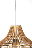 Hanging lamp 40x41,5 cm PACINO rattan dark brown