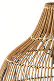 Hanging lamp 40x41,5 cm PACINO rattan dark brown