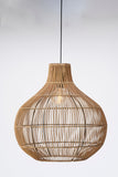 Hanging lamp 50x51,5 cm PACINO rattan dark brown