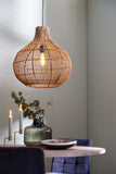 Hanging lamp 50x51,5 cm PACINO rattan dark brown