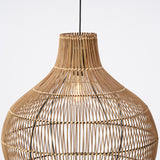 Hanging lamp 50x51,5 cm PACINO rattan dark brown