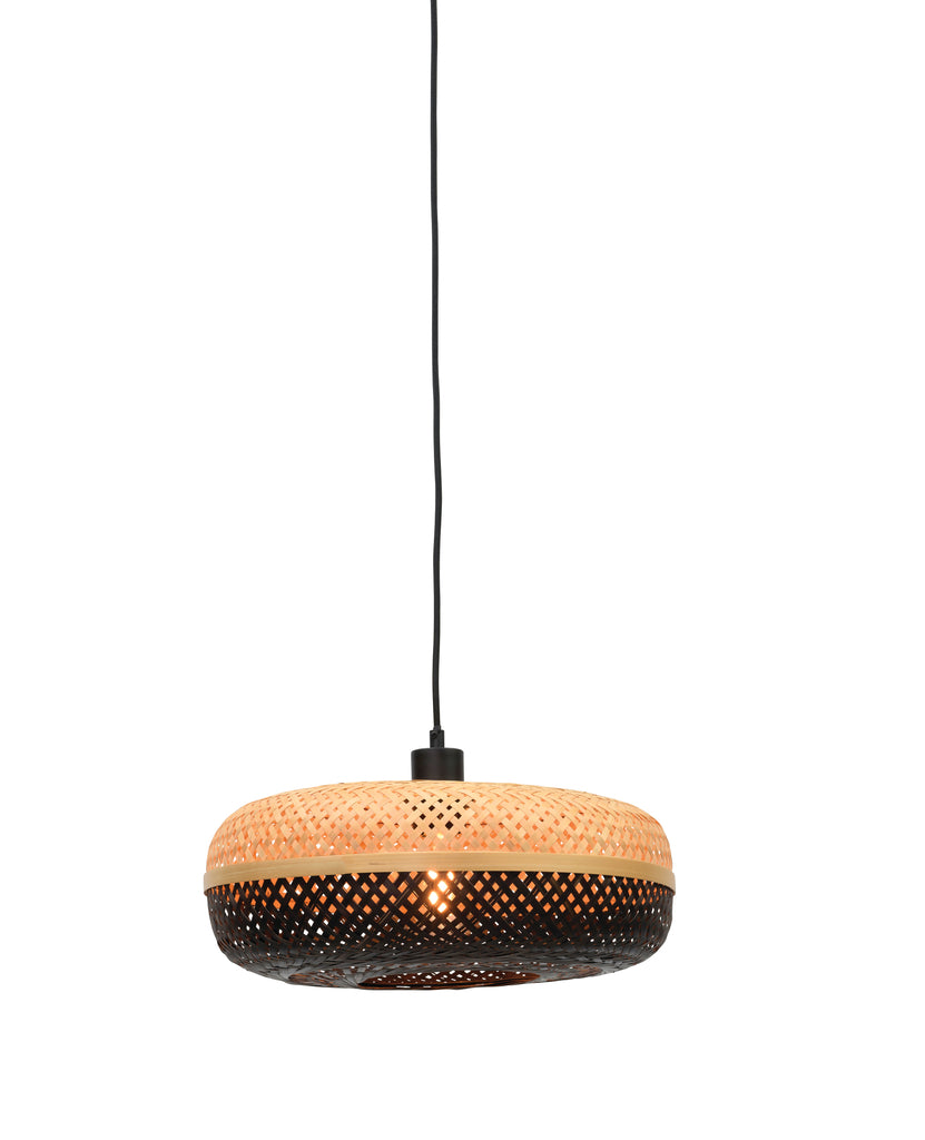 Hanging lamp Palawan bamboo 40x15cm nat./black - S