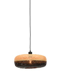 Hanging lamp Palawan bamboo 40x15cm nat./black - S