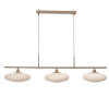 Hanging lamp Sapporo 3 disc white/sand