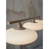 Hanging lamp Sapporo 3 disc white/sand