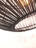 Hanging lamp Zanzibar rattan/round dia.40xh.30cm - black