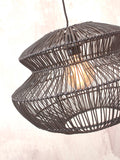 Hanging lamp Zanzibar rattan/round dia.40xh.30cm - black