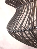 Hanging lamp Zanzibar rattan/round dia.40xh.30cm - black