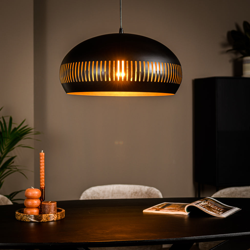 Hanglamp. 1-lichts. H340 zwart