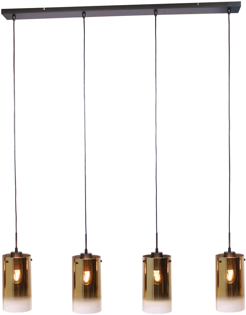 Hanglamp. 4-lichts. H850 goud