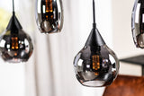 Hanglamp. 5-lichts. H340 smoke glas