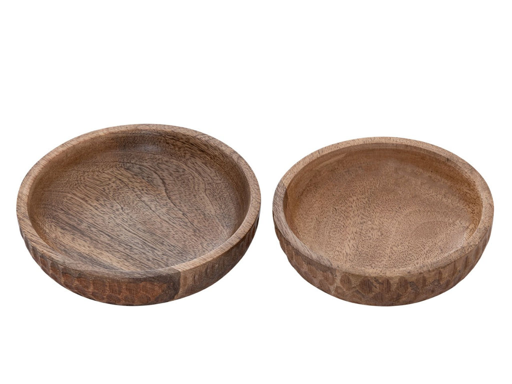 Sophia - Holzschale 2er Set - Mangoholz - ø15/17cm H4cm